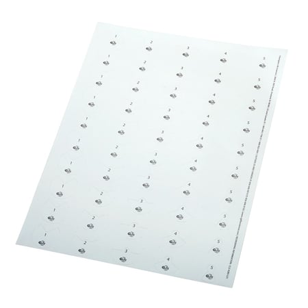 CELLTREAT Vent Control Label, 50mL Bio-Reaction Tube, Sheet, Non-sterile, 10 per Page, 500 per Case